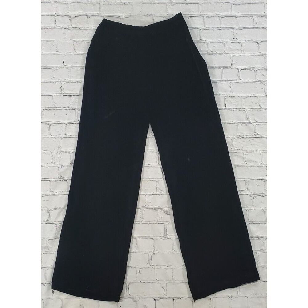 The Look by Randolph Duke Velvet Black Casual Pants WOMENS SIZE 6